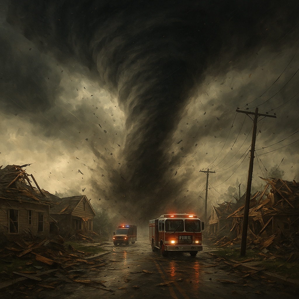 Twister Destroys Town, But Not Its Spirit