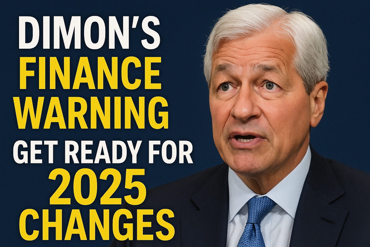 Dimon’s Finance Warning: Get Ready for 2025 Changes