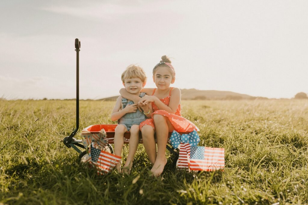 Free stock photo of 4 of july, american kids, kids